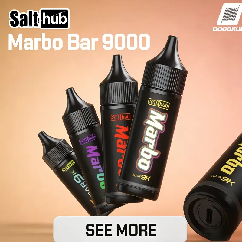Marbo Bar 9000 Puffs：泰國 Salthub 馬博 9000 口拋棄式電子煙現貨